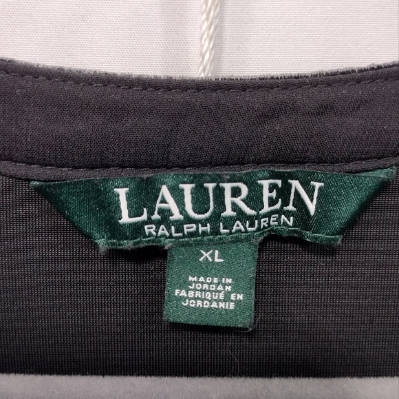 Lauren Ralph Lauren Velvet Top Women's XL Black 90s Y2K Retro Vintage - Picture 9 of 9